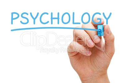 Psychology Hand Blue Marker