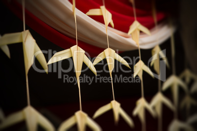 Indian traditional coconut leaves decorations