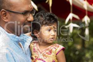 Candid shoot of Indian father and daughter