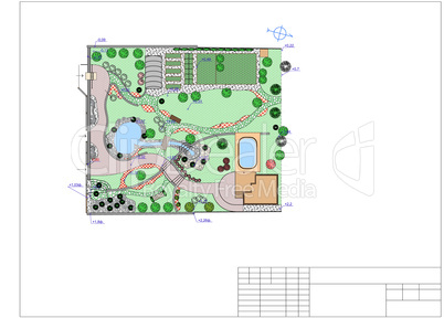 Plan of garden land