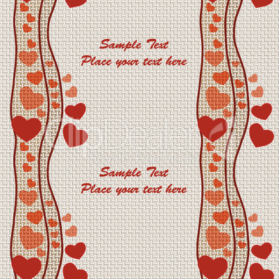 Seamless holiday theme pattern on Valentine's Day
