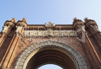 Triumphal arch in Barcelona