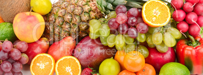 collection fruits and vegetables