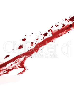 Scatter Red Liquid Isolated in White Background