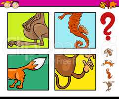 preschool task with animals