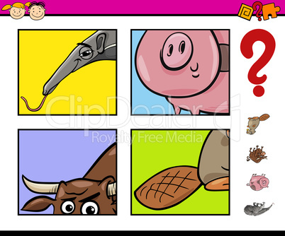educational task with animals