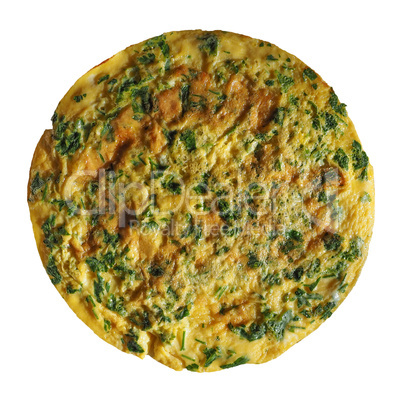 Parsley cilantro omelette