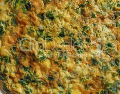 Parsley cilantro omelette