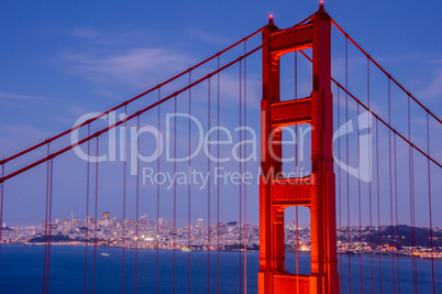 Golden-Gate Bridge at Dusk, San Francisco, California