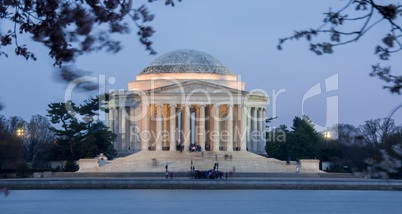 Thomas Jefferson Memorial, Dusk, National Mall, Washington D.C.