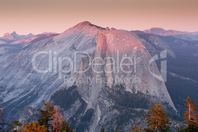 Sunset over Half Dome, Yosemite National Park