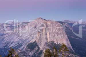 Dusk over Half Dome, Yosemite National Park