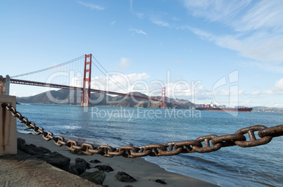 Golden Gate Bridge from Fort Point in San Francisco