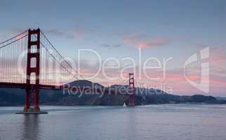 Golden-Gate Bridge at Sunset, San Francisco, California