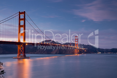 Golden-Gate Bridge at Dusk, San Francisco, California