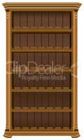Wooden cabinet for wine bottles