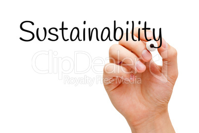 Sustainability Black Marker