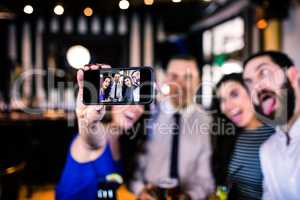 Group of friends taking a selfie