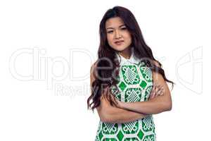 Asian woman with arms crossed