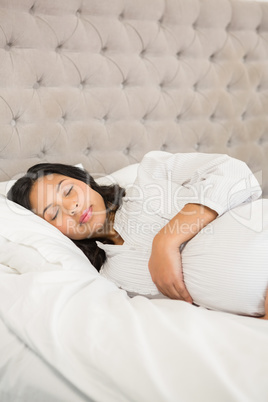 Pregnant woman sleeping