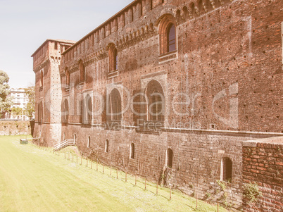 Castello Sforzesco Milan vintage