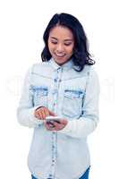 Asian woman using smartphone