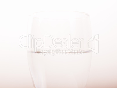 Glass of water vintage