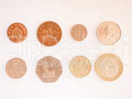 Pound coin series vintage