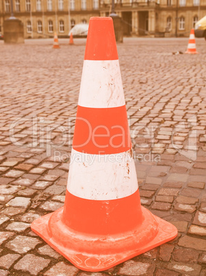 Traffic cone vintage