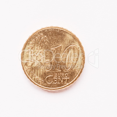 10 cent coin vintage