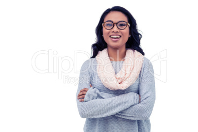 Asian woman with arms crossed