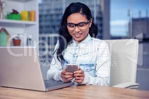 Asian woman using smartphone