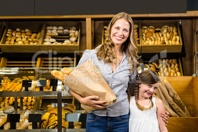 Portrait of mother and daughter