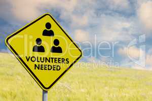 Composite image of volunteers needed