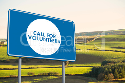 Composite image of call for volunteers