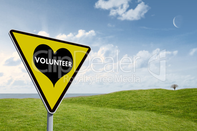 Composite image of volunteer heart