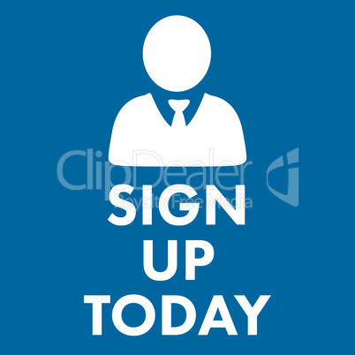Composite image of sign up today
