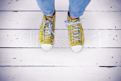 Composite image of casual shoes