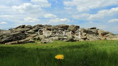 Stone tomb in the steppes of Ukraine