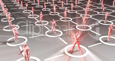 Crowd of 3D Figures