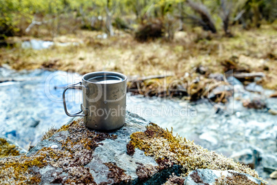 Travel titanium cup