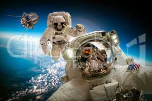 Astronaut in outer space