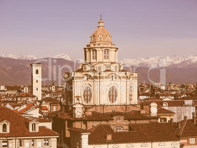 San Lorenzo church, Turin vintage