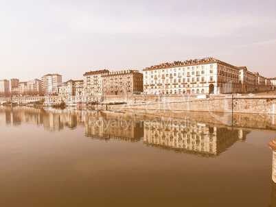 River Po, Turin vintage