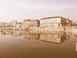 River Po, Turin vintage