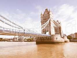 Tower Bridge, London vintage