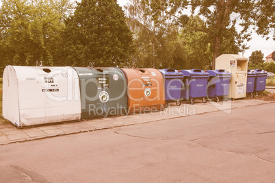 Waste sorting bin vintage