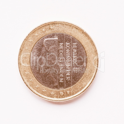 Dutch 1 Euro coin vintage