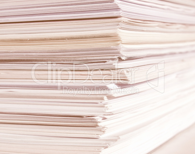Office paper vintage