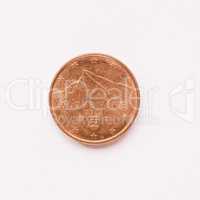 Slovak 1 cent coin vintage